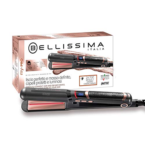 Alisador de Cabelo BELLISSIMA Creativity B8-200 (Cerâmica - Máx 230 °C) Imetec - Pranchas alisadoras - cerâmica, máx. 230 °c