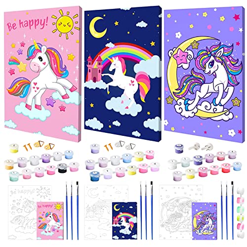 Kit de pintura com números FRASHENG 3 peças Frasheng - Materiais de arte e artesanato - 3 peças, seguras, pinturas com números, fáceis de aplicar