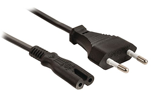 Cabo de Alimentação VALUELINE (Europlug - C7 - 5 m - Preto) Valueline - Adaptadores de energia e carregadores - europlug, c7 coupler, masculino, 5m