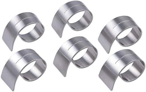 Anéis de Guardanapos CURT HERMANN GROSS 342200 Curt Hermann Gross - Argolas para guardanapos - inox, 6 anéis, 1 kg, 15 cm