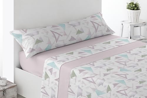 Conjunto de Lençóis ARBEC Colorido (135x190/200cm) Cabello Textil Hogar - Roupa de cama e cama - conjunto, lençóis, colorido
