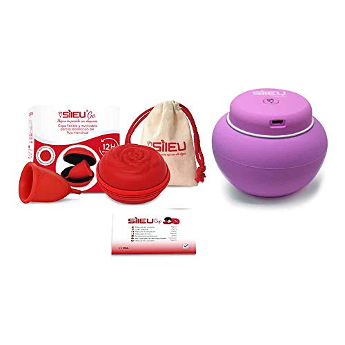 Copo Menstrual SILIEU Travel Plus (Tamanho: S - Vermelho) Sileu - Eletrodomésticos - copo menstrual, tamanho S, vermelho