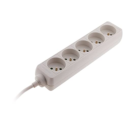 Extensão Elétrica ZENITECH 5 tomadas (16A) ZENITECH - Fios de extensão - 5 tomadas, 16A, proteção infantil