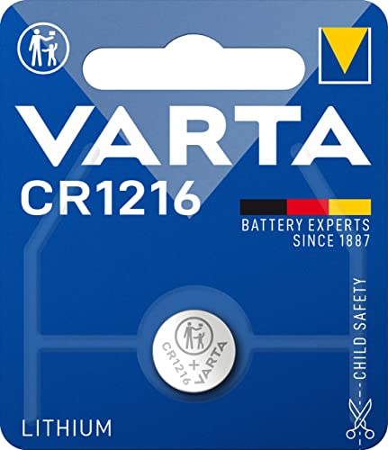 Pilha Recarregável VARTA CR 1216 Primary Lithium Button (Lítio - 3 V) Varta - Baterias de uso geral - litio, 3 V, 27 mAh, cr1216