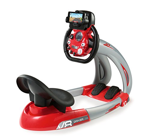Jogo SMoby Piloto V8 Driver + Holder (Idade Mínima Recomendada: 3 anos) Smoby - Eletrônicos falsos - simulador, 3 anos, travões, pedais