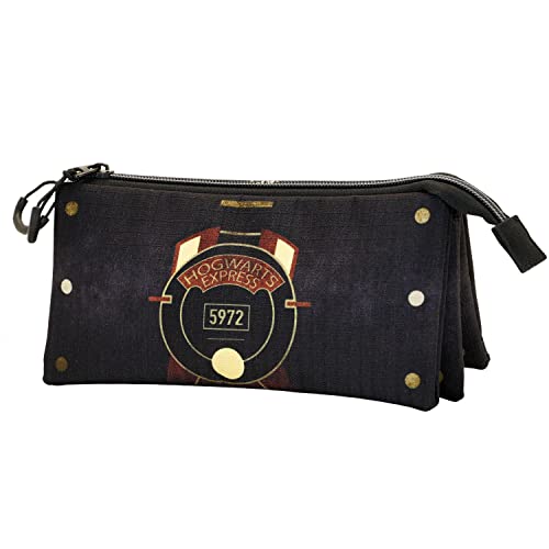 Mala de transporte para livros Harry Potter Express-Estuche portatodo triple Eco KARACTERMANIA - Estojos para canetas e lápis - Harry Potter, triple, ecológico