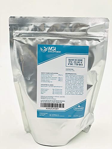Sulfato De Cobre Puro 500 Grs. (Recondicionado Como Novo) MGI DEVELOPPEMENT - Adubos - sulfato de cobre, 500 grs, recondicionado