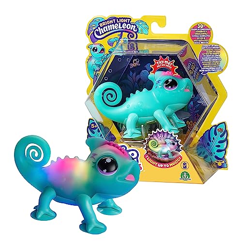 Boneco Little Live Pets - Sunny Camaleão Luminoso (Idade Mínima Recomendada: 3 anos) LITTLE LIVE PET - Brinquedos - 3 anos, luminoso, sons, suave