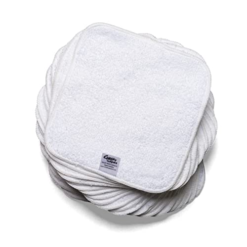 Toalhitas CHEEKY (Branco - Algodão - 25 Un) Cheeky Wipes - Toalhas de banho e panos de limpeza - algodão, branco, 25 un