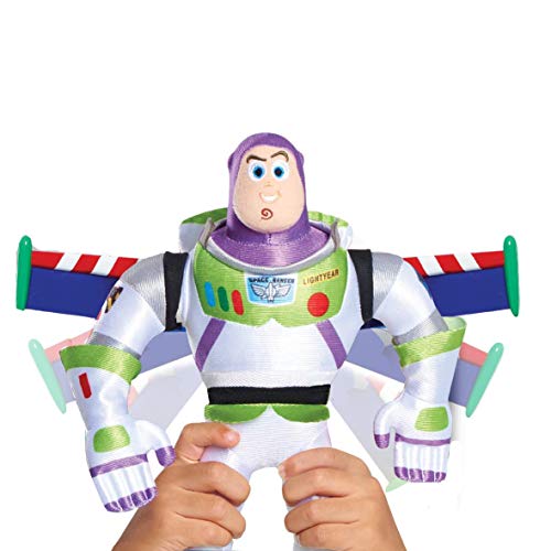 Peluche TOY STORY 4 - Buzz Lightyear (Idade Mínima Recomendada: 3 anos) GIOCHI PREZIOSI - Brinquedos robóticos - buzz lightyear, 30 cm, asas abertas, sons de disparador, braço móvel