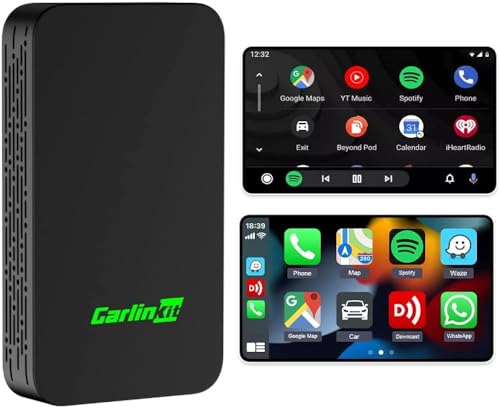 Carlinkit Magic Carplay Ai Box com Carplay Bluetooth Dual OEM - Acessórios interiores de veículos a motor - carplay, bluetooth dual, estrutura de som, gps