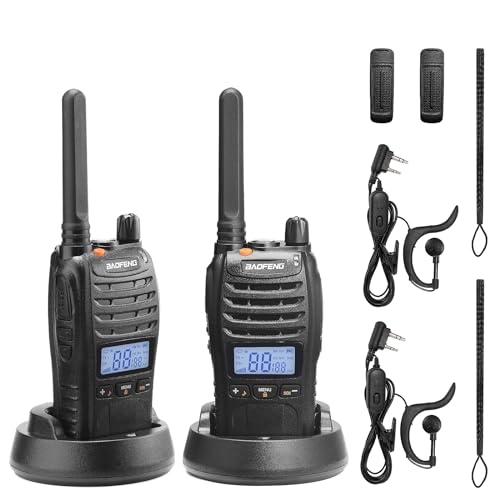 Walkie-Talkies BAOFENG BF-88ST Pro (16 Canais - Até 8 Km - Até 18h - Preto) Baofeng - Rádios bidirecionais - 16 canais, 8 km, 18h, alarme