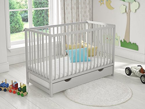 Berço de Madeira com Caixa e Colchão de Espuma 120X60Cm Love For Sleep - Móveis para bebês e crianças pequenas - berço, madeira, caixa, colchão, espuma
