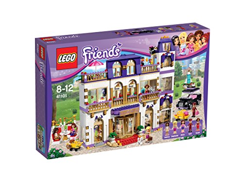 LEGO Friends: Grande Hotel de Heartlake (Idade Mínima Recomendada: 6 anos) LEGO - Blocos de encaixe - hotel, piscina, terraço, bar de jazz