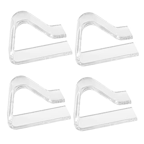 Conjunto de 4 Pegas DISNACE Transparente Disnace - Clipes e pesos para toalhas de mesa - transparente, resina, 4 peças