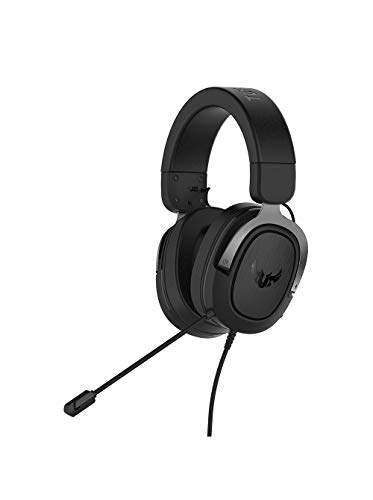 Auscultadores Gaming com Fio ASUS TUF H3 (Over Ear - Com Microfone - Preto) ASUS - Fones de ouvido e headsets - gaming, fio, over ear, microfone, preto