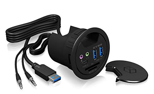 Hub de Interface ICY BOX IB-HUB1404A USB 3.0 (3.1 Gen 1) Type-A 5000Mbit/s Preto ICY BOX - Concentradores usb e firewire - usb 3.0, 5000mbit/s, Type-A, preto