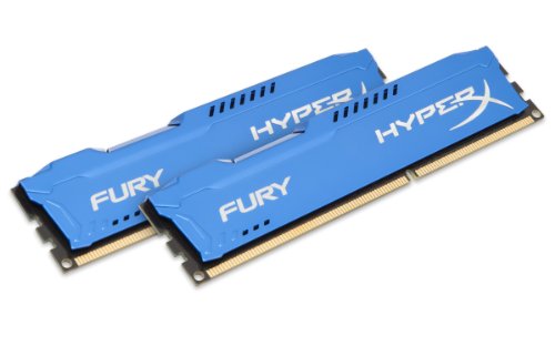 Memória RAM DDR3 HYPERX Fury 2x8 GB (1600 MHz - CL 10 - Azul) HyperX - Memória ram - 16 gb, ddr3, 1600 mhz, cl 10