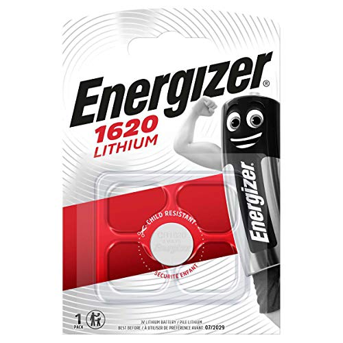 Pilhas Não Recarregáveis ENERGIZER CR1620 (1 unidades) Energizer - Baterias - não-recarregável, CR1620