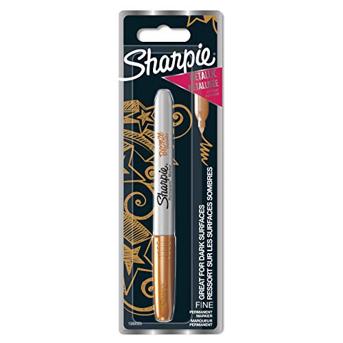 Marcador Permanente SHARPIE Fino Castanho (Ponta de 0.8 mm) Newell Rubbermaid - Marcadores - tinta permanente, ponta 0.8 mm, removível