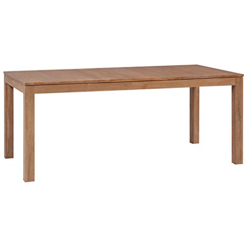Mesa de Refeição VIDAXL Madeira Tecia (Castanho - Melamina - 180 x 90 x 76 cm) vidaXL - Conjuntos de móveis - madeira teca, castanho, 180 x 90 x 76 cm