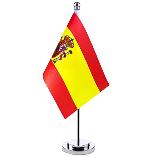 Bandeira de Mesa HP MAISON Espanha (21x14cm) wuseyun - Bandeiras e cataventos - bandeira, mesa, HP MAISON, espanha, 21x14cm