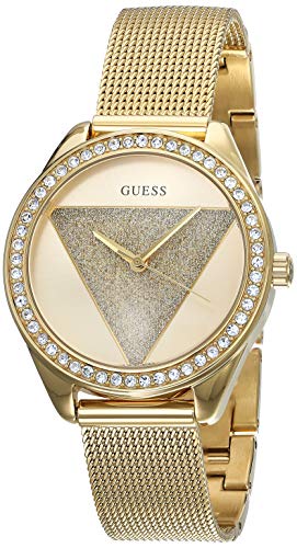 Relógio Guessed Tri Glitze Ladies Watch W1142L2 30Mm Guess - Relógios - 30mm, aço inoxidável, esfera preta, ponteiro branco