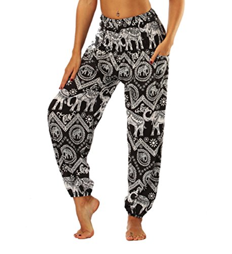 Calças para Mulher JLTPH Elefante Multicor para Fitness (XL) JLTPH - Roupa - mulher, fitness, multicor, XL