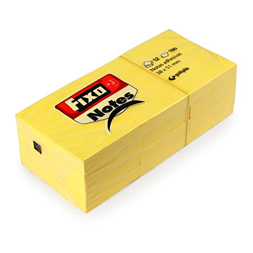 Bloco de Notas Autocolante A4 21X29,7 Cm Amarelo 12 Unidades Grafoplás - Notas autoadesivas - 12 unidades, a4, amarelo, 21X29,7 cm