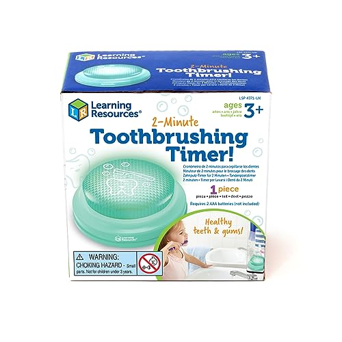 Acessório de higiene dentária para crianças LEARNING RESOURCES 2 minuto timer Learning Resources - Brinquedos - cronómetro, divertimento, fácil, pasta de dentes