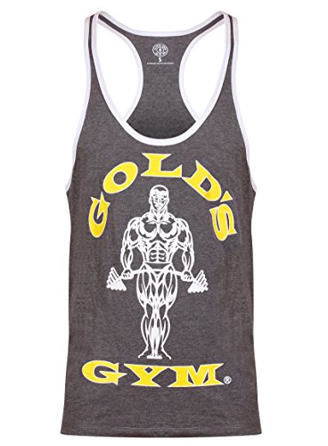 Camisa para Homem GAMER WORLD MUSCLE JOE CONTRAST Cinzento para Fitness (S) Golds Gym - Camisas e tops - homem, fitness, cinzento, muscle joe