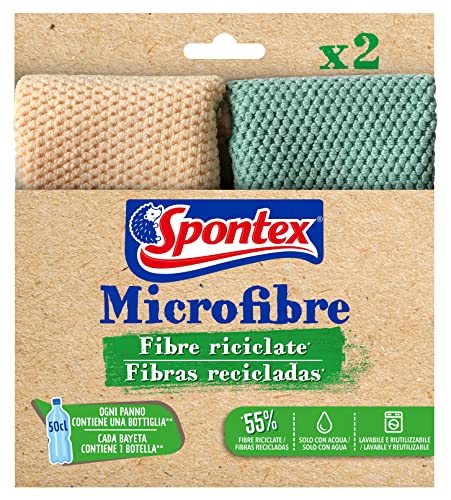 Toalha de Cozinha SPONTEX (Microfibra - 40 x 30 cm) Spontex - Penas de pó - microfibra, 40 x 30 cm, reciclável