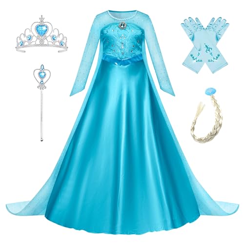 Fato de Menina DISFRAZZES Princess (Tam: 3 a 4 anos) New front - Brincadeira de faz de conta - vestido, princesa elsa, 3-4 anos, poliéster, algodão