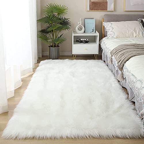 Tapete YIHAIC Falso Piel de Carnero Vellón Alfombra, Elegante De Pelo Largo Mullida Excelente Piel Sintética de Calidad YIHAIC - Tapetes - falso, pellão, elegante, sintético