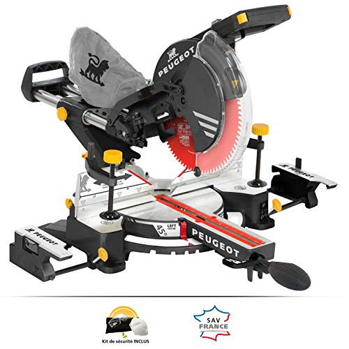 Serra de Esquadria PEUGEOT OUTILLAGE (254 mm) PEUGEOT OUTILLAGE - Ferramentas elétricas multifuncionais - 1600 W, 254 mm, 78 x 305 mm, laser frontal