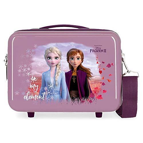 Caixa de Arrumação para Crianças NATURE IS MAGICAL Lilás (6.5 x 8.5 x 21 cm) Disney - Bolsas de cosméticos e toucador - 2 compartimentos, bolso, fecho de correr, alça