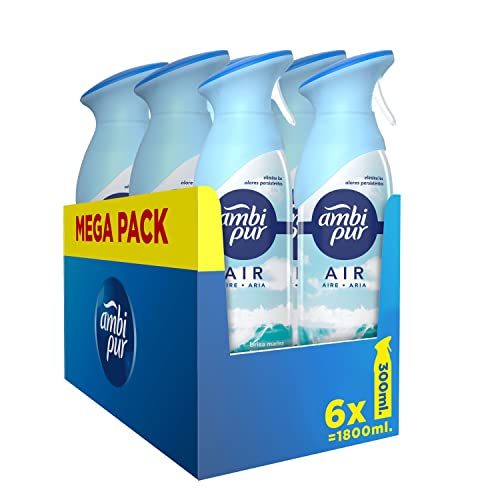 Ambientador AMBIPUR Casa Spray Brisa Marinha (6 x 300ml) Procter & Gamble - Aromatizadores de ambiente - ambientador, casa, spray, brisa marinha