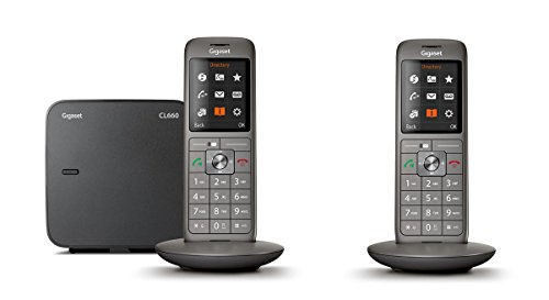 Telefone sem fio GIGASET CL660 Duo Cinza, Branco Gigaset - Telefones com fios - telefone sem fio, gigaset cl660 duo, cinza, branco, conversas, familiares