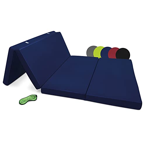 Colchão Plegável BEAUTISSU (Azul - Poliéster e Microfibra) Beautissu - Roupa de cama e cama - azul, poliéster, microfibra, plegável