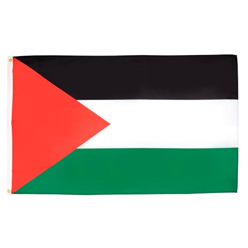 Bandeirola PALESTINA AZ FLAG (Branco e Preto) AZ FLAG - Bandeiras e cataventos - bandeira, países árabes, branco e preto