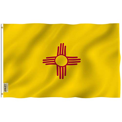 Bandeira do Estado de Novo México 3X5 Pés ANLEY Anley - Sinalização - bandeira, estado, novo méxico, 3x5 pés
