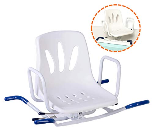 Cadeira de Banho ORTOPRIME Giratória (Branco) OrtoPrime - Bancos e cadeiras de chuveiro - cadeira de banho, ortoprima, giratoria, branco