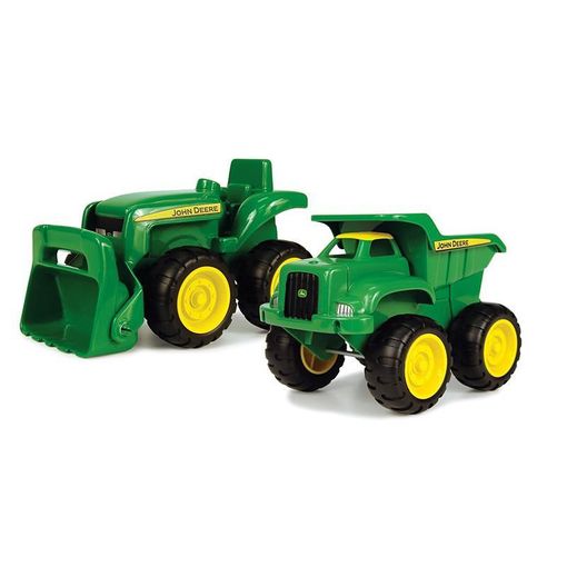Conjunto de brinquedos sobre rodas JOHN DEERE TOMY - Caminhões de brinquedo & veículos de construção - conjunto, brinquedos, rodas, John Deere, tractor, escavadora