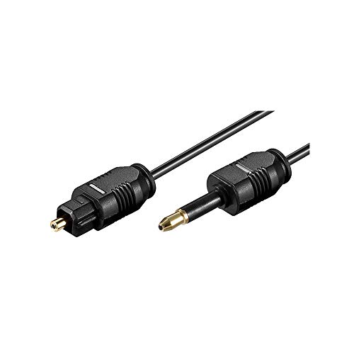 Cabo de Áudio GOOBAY (Toslink - 10 m - Preto) Wentronic - Cabos de áudio e vídeo - 10 m, toslink, 3.5mm, preto