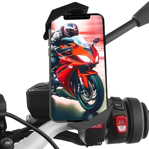 Suporte Smartphone MOTO-DRIVE para Motocicleta Renimove - Peças de reposição para telemóveis - fixação espejo, anti-vibrações, rotulação 360 graus, ergonômico
