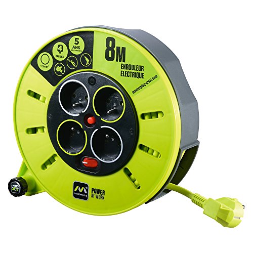 Extensão Elétrica GOOBAY (8 m - 4 tomadas) MASTERPLUG - Fios e cabos elétricos - 8 metros, 4 tomadas, proteção contra sobrecargas