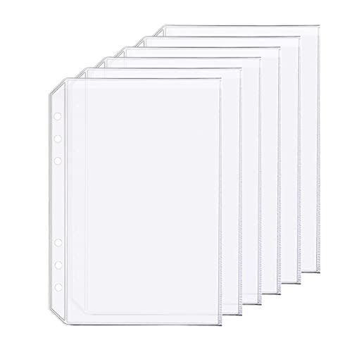 Pasta Organizadora DURONIC 6 Bolsos com Furos (A5) Zelten - Protetores de folhas - 6 bolsos, furos, A5, transparente
