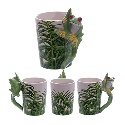 Caneca com Boca de Coruja em Forma de Rã PUCKATOR Puckator - Canecas - cerâmica, microondas, formarã, caixa decorada