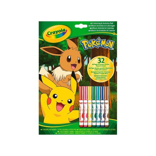 Crayola 4-2746 Livro e Conjunto de Desenhos CRAYOLA - Marcadores - conjunto de desenhos, 32 páginas, 7 marcadores, atividades, enigmas