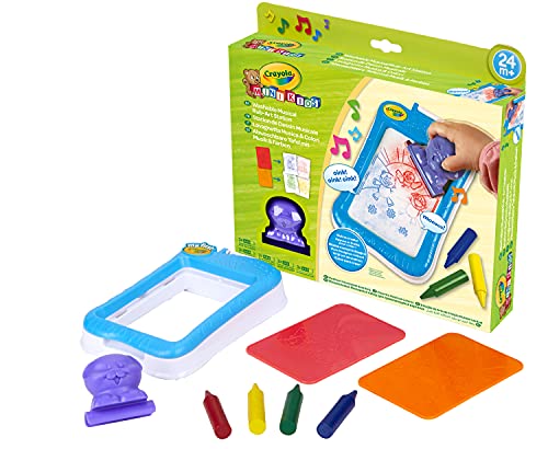 Kit de Desenho Criativo CRAYOLA My First Water Doodle CRAYOLA - Brinquedos de arte e desenho - criativo, lavável, sons divertidos, placas reversíveis